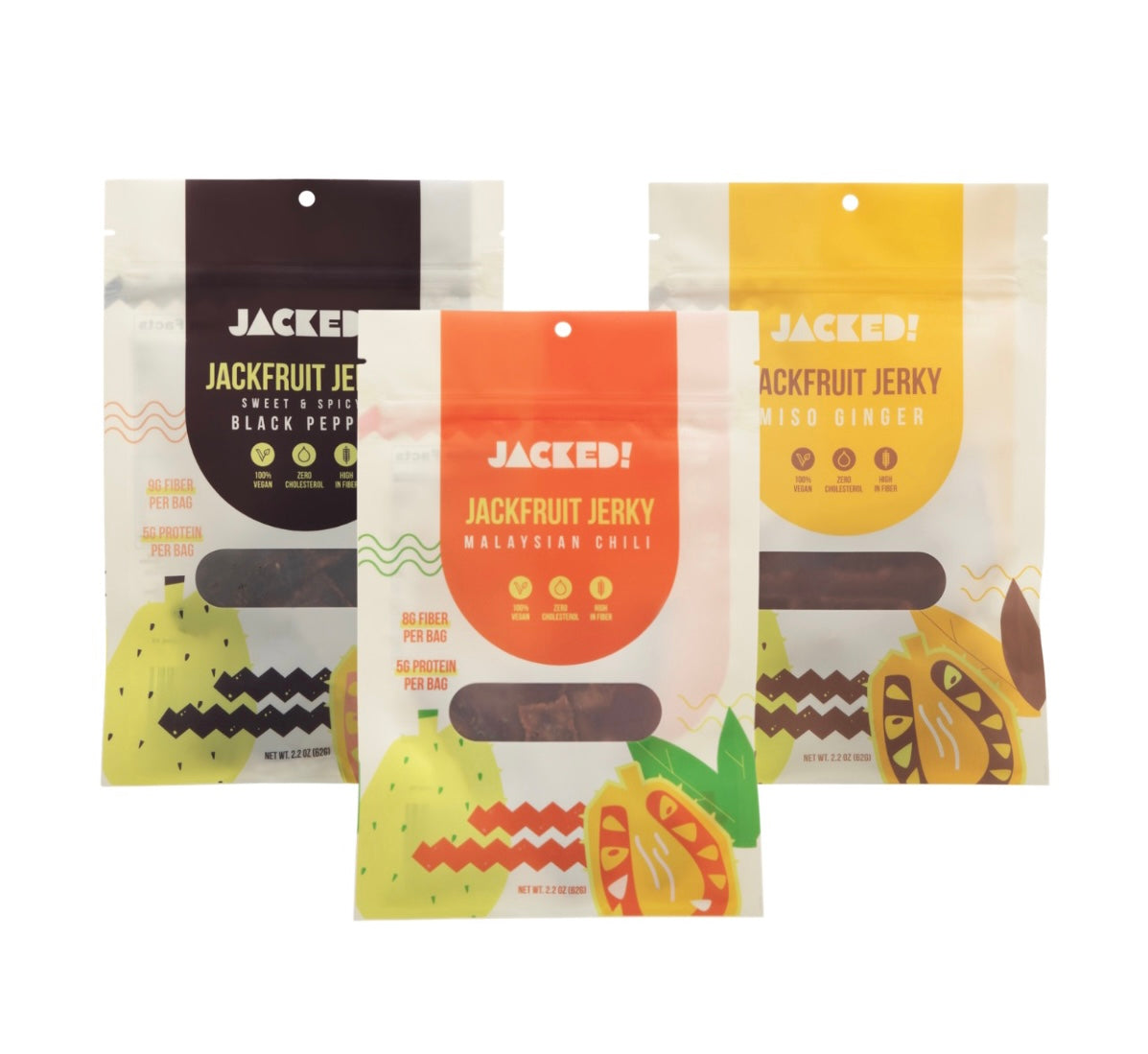 Jacked! Jackfruit Jerky Variety Pack